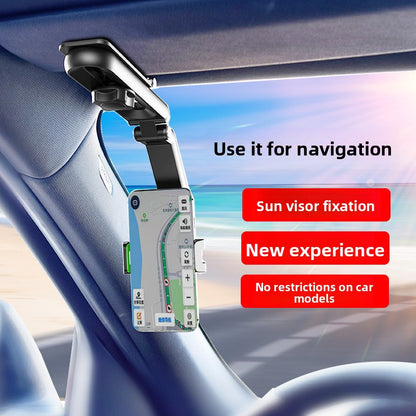 Car phone stand and sun visor
