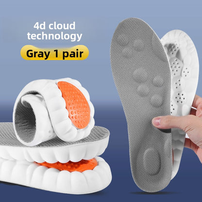 4D Cloud Shock Absorbing Breathable Insoles
