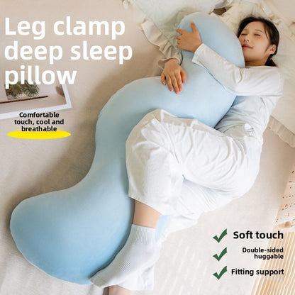 Velvet Long Pillow for Side Sleeping