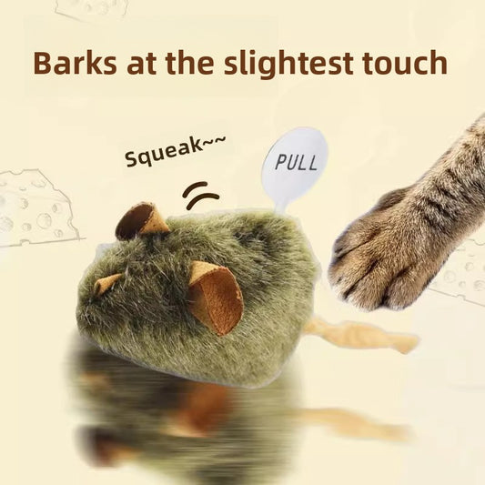 Smart Sensor Plush Squeaky Mouse Cat Toy