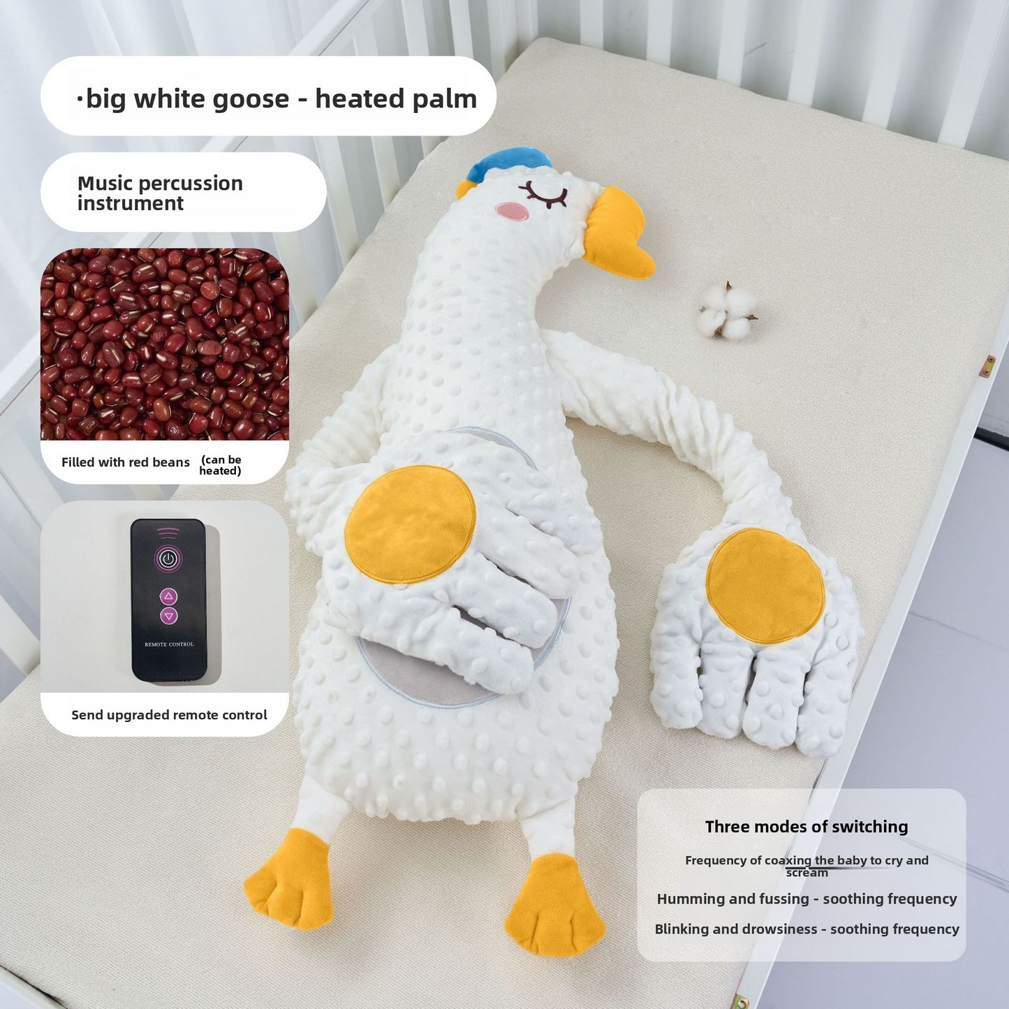 Remote Control Baby Soothing Pillow with Patting and Lullaby