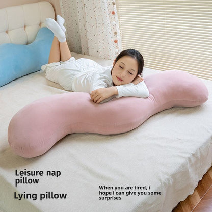 Velvet Long Pillow for Side Sleeping