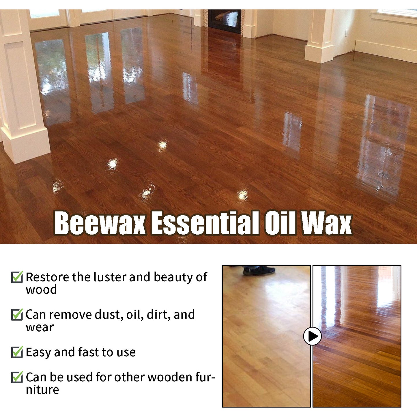 Ouhoe Beeswax Wood Floor Polish and Scratch Care Spray