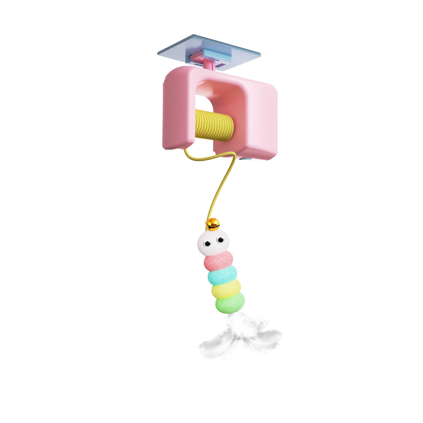 Electric Hanging Cat Toy with Feather
