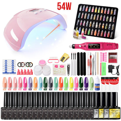 Professional Nail Art Kit with 80 Colors
